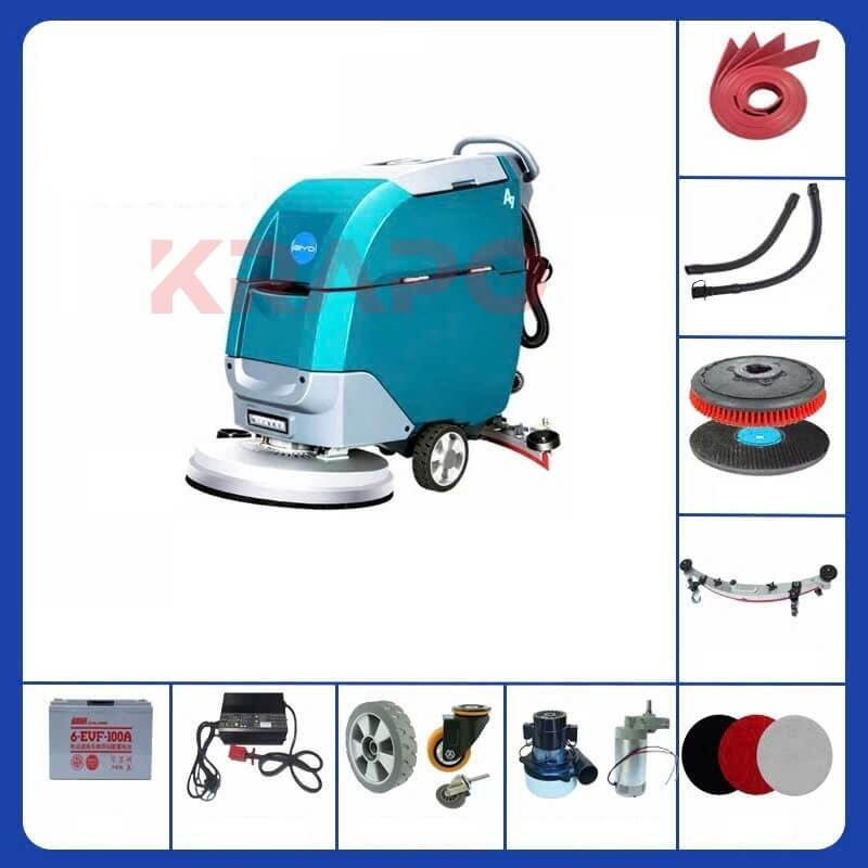 Máy chà sàn đẩy tay Krapo Model A7 Máy chà sàn đẩy tay Model A7