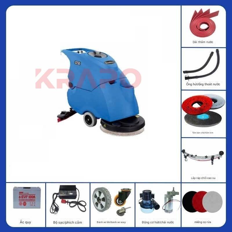 Máy chà sàn công nghiệp liên hợp Krapo GT50 Máy chà sàn công nghiệp liên hợp GT50