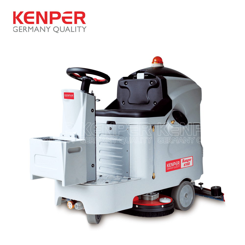 Máy lau chà sàn công nghiệp ngồi lái Kenper RANGER 670B Máy lau chà sàn công nghiệp ngồi lái Kenper RANGER 670B