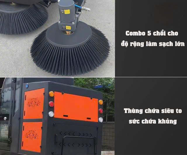 Xe quét rác công nghiệp ngồi lái Krapo KMS S13 – Giải pháp tuyệt vời cho việc làm sạch diện tích lớn tại các khu công nghiệp, nhà xưởng, bãi đỗ xe và khu vực công cộng. Với thiết kế ngồi lái tiện dụng và công nghệ tiên tiến, xe Krapo KMS S13 giúp tối ưu hóa quy trình làm việc, tiết kiệm thời gian và công sức. Xe hoạt động mạnh mẽ, hiệu quả, quét sạch mọi loại rác thải, giúp không gian luôn gọn gàng, sạch sẽ và an toàn. Lựa chọn lý tưởng cho các công việc vệ sinh công nghiệp với yêu cầu khối lượng công việc lớn và liên tục